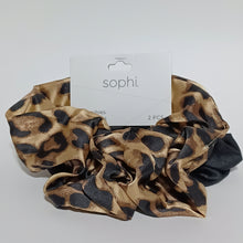 Load image into Gallery viewer, Sophi Scrunchies - Black & Cheetah 2pc