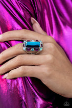 Load image into Gallery viewer, Radiant Rhinestones - Blue Ring