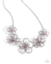 Load image into Gallery viewer, Wiry Wallflowers - Pink Necklace