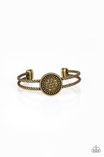 Load image into Gallery viewer, Definitely Dazzling - Brass - Paparazzi Accessories