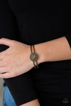 Load image into Gallery viewer, Definitely Dazzling - Brass - Paparazzi Accessories