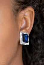 Load image into Gallery viewer, Crowned Couture - Blue Clip-On - Paparazzi Accessories