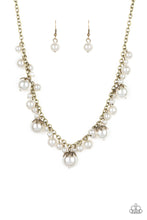 Load image into Gallery viewer, Uptown Pearls - Brass - Paparazzi Accessories