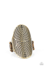 Load image into Gallery viewer, Crop Circles - Brass - Paparazzi Accessories
