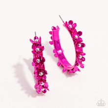 Load image into Gallery viewer, Fashionable Flower Crown - Pink Earrings