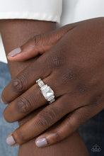 Load image into Gallery viewer, Born to Rule - White - Paparazzi Ring