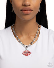 Load image into Gallery viewer, Keepsake Kisser - Red Necklace
