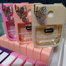 Load image into Gallery viewer, Hand Sanitizer Keychain Case - Iridescent Butterfly
