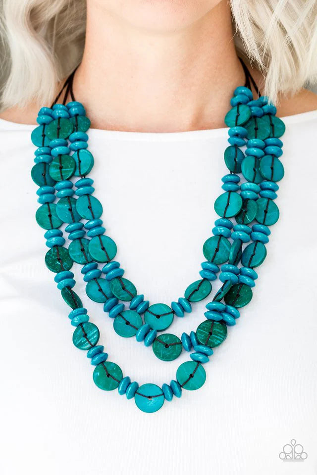 Barbados Bopper - Blue Necklace