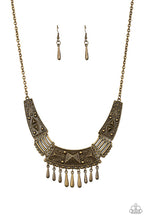 Load image into Gallery viewer, STEER It Up - Brass Necklace
