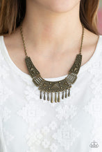 Load image into Gallery viewer, STEER It Up - Brass Necklace
