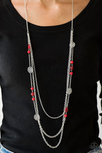 Load image into Gallery viewer, Pretty Pop-tastic! - Red Necklace
