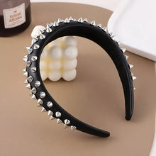 Load image into Gallery viewer, Spiked &amp; Super Cute - Black - Hairband
