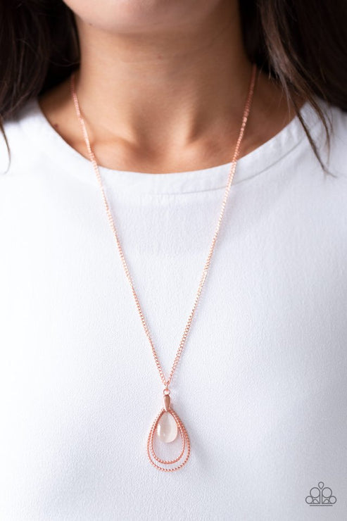 ** Teardrop Tranquility - Copper Necklace