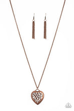 Load image into Gallery viewer, Victorian Valentine - Copper Necklace
