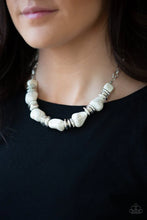 Load image into Gallery viewer, Stunningly Stone Age - White Necklace
