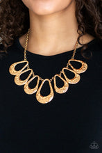 Load image into Gallery viewer, Teardrop Envy - Gold Necklace
