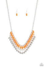 Load image into Gallery viewer, Beaded Bliss - Orange Necklace
