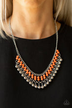 Load image into Gallery viewer, Beaded Bliss - Orange Necklace
