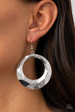 Load image into Gallery viewer, Fiercely Faceted - Silver Earrings
