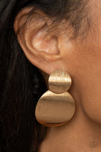 Load image into Gallery viewer, ** Here Today GONG Tomorrow - Gold Post Earrings

