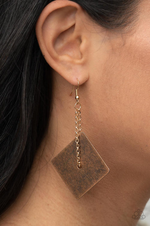 ** Block Party Posh - Copper Earrings