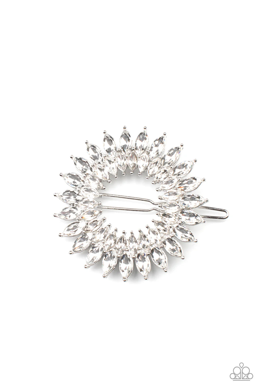Flauntable Fireworks - White - Hair Clip