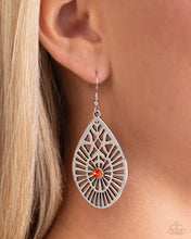 Load image into Gallery viewer, Modern Mural - Orange Earrings
