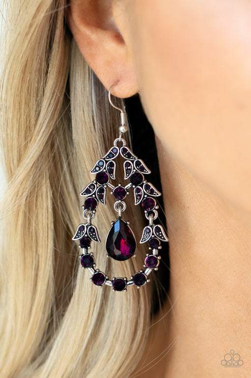 Garden Decorum - Purple Earrings