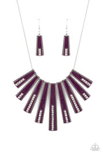 Load image into Gallery viewer, FAN-tastically Deco - Purple Necklace
