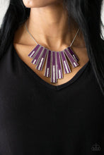 Load image into Gallery viewer, FAN-tastically Deco - Purple Necklace
