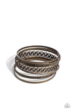 Load image into Gallery viewer, Stockpiled Shimmer - Brass Bracelet
