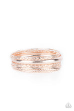 Load image into Gallery viewer, Trophy Texture - Rose Gold Bracelet
