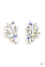 Load image into Gallery viewer, Instant Iridescence - White Post Earrings
