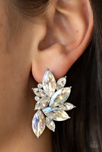 Load image into Gallery viewer, Instant Iridescence - White Post Earrings
