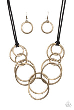 Load image into Gallery viewer, Spiraling Out of COUTURE - Brass Necklace
