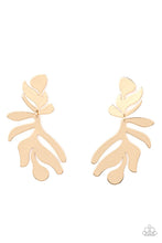 Load image into Gallery viewer, ** Palm Picnic - Gold Post Earrings
