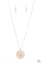 Load image into Gallery viewer, Botanical Bling - Rose Gold Necklace
