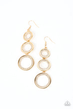 Load image into Gallery viewer, Shimmering in Circles - Gold Earrings
