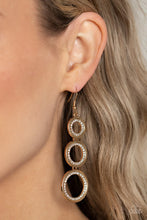 Load image into Gallery viewer, Shimmering in Circles - Gold Earrings
