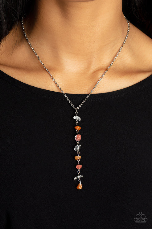 ** Tranquil Tidings - Orange Necklace