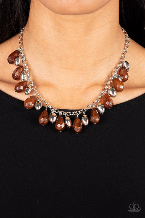 ** Summertime Tryst - Brown Necklace