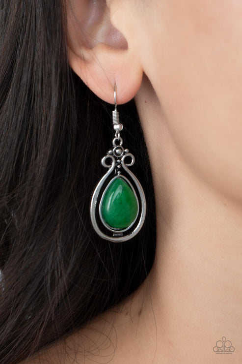 ** Mountain Mantra - Green Earrings
