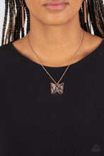 Load image into Gallery viewer, ** Gives Me Butterflies - Copper Necklace
