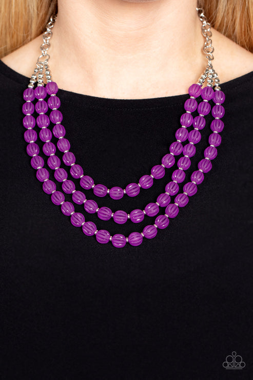 ** Summer Surprise - Purple Necklace