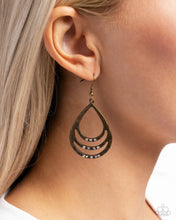 Load image into Gallery viewer, Sojourn Shimmer - Brass Earrings
