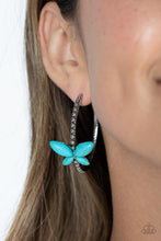 Load image into Gallery viewer, Bohemian Butterfly - Blue Earrings
