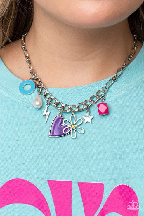 Living in CHARM-ony - Purple Necklace