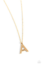 Load image into Gallery viewer, Leave Your Initials - A - Gold - Necklace
