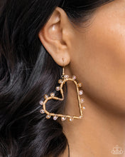 Load image into Gallery viewer, HEART of Your World - Gold Earrings

